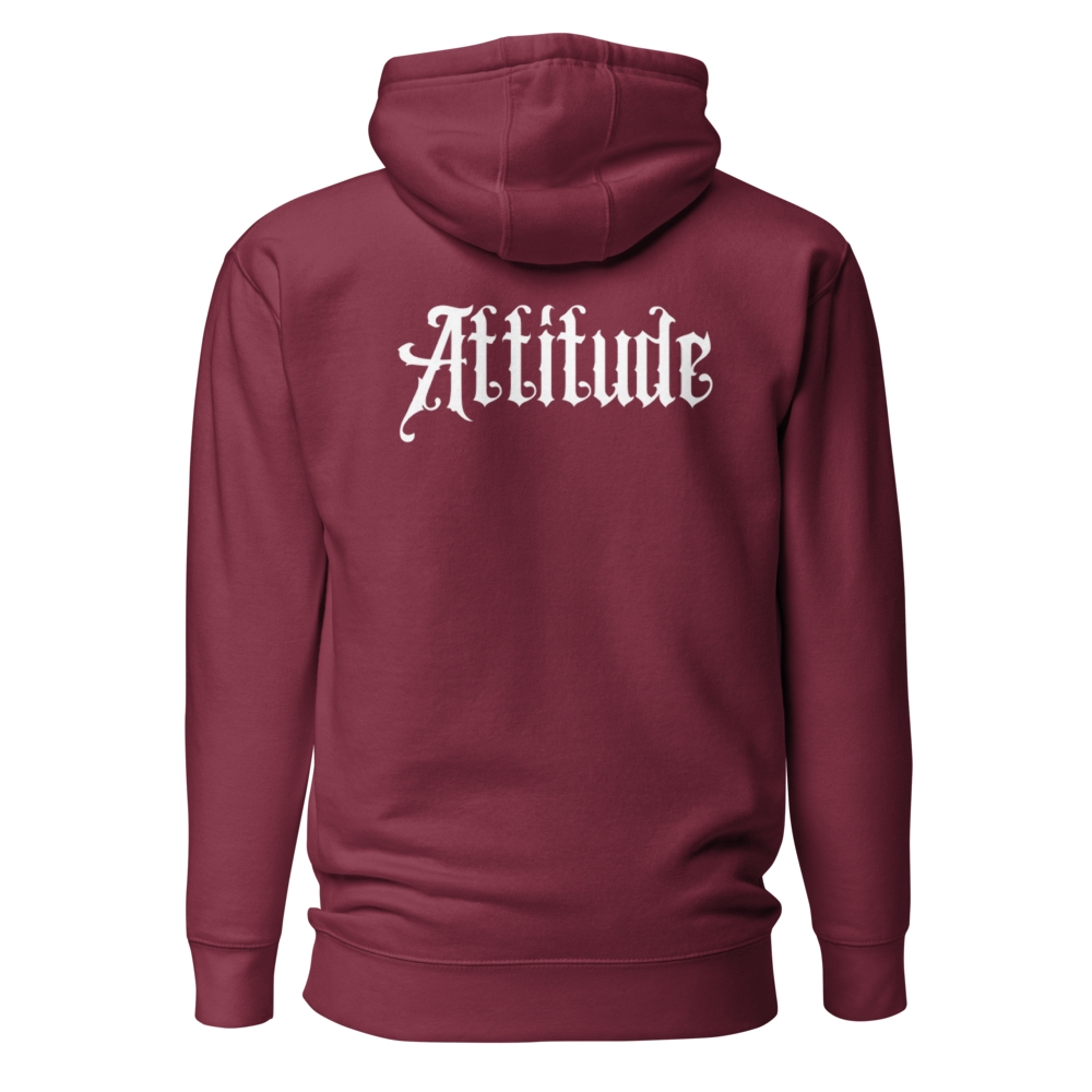 Sweat à Capuche bordeaux attitude dos