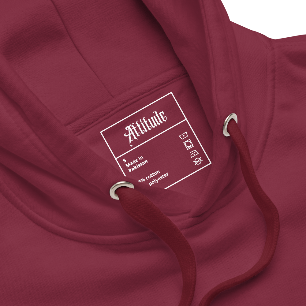 Sweat à Capuche bordeaux attitude dos