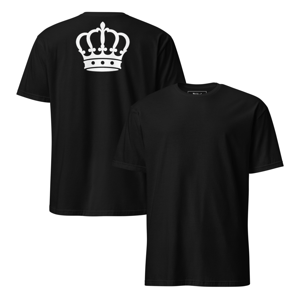 T-shirt noir couronne dos