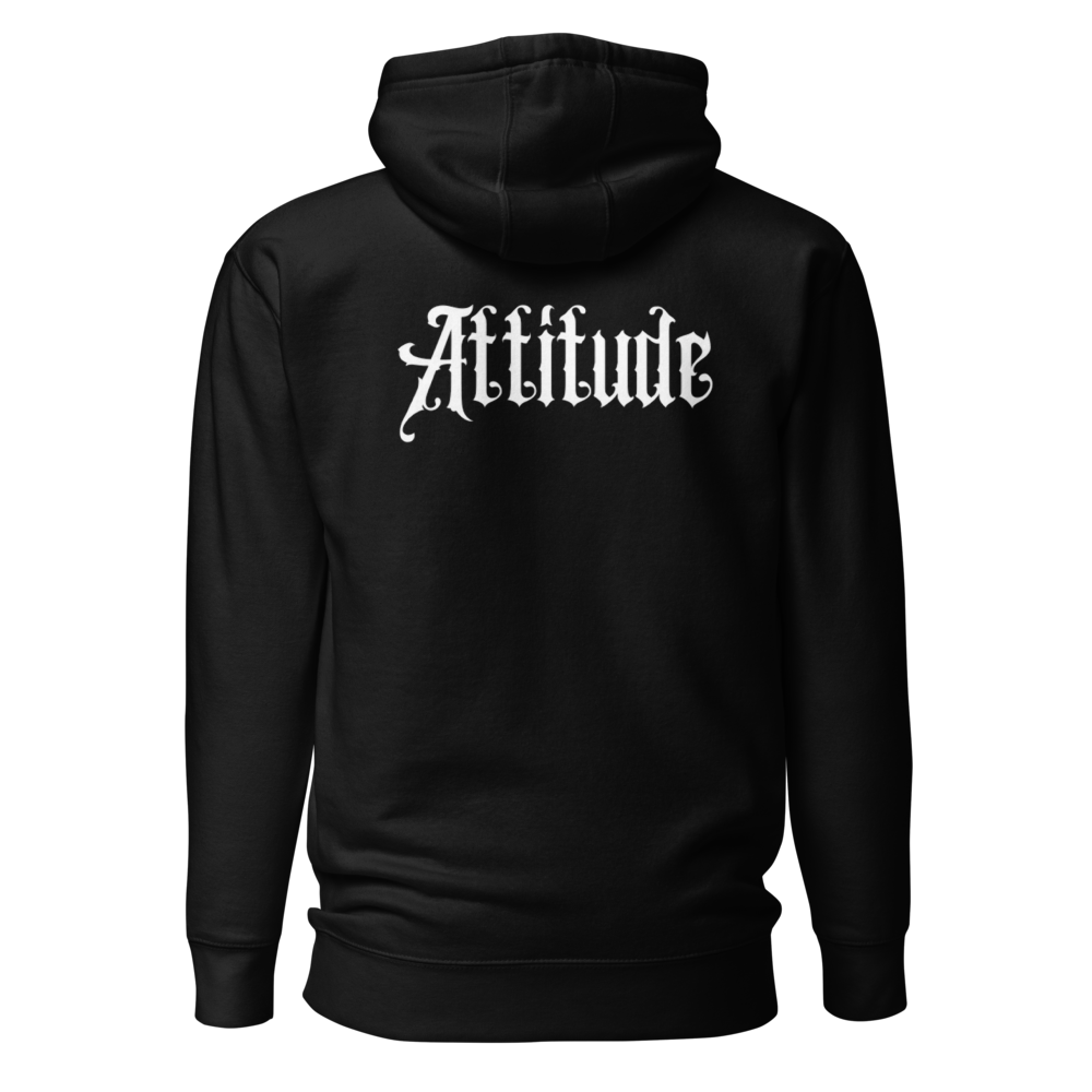 Sweat à Capuche noir attitude dos