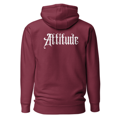 Sweat à Capuche bordeaux attitude dos