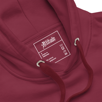 Sweat à Capuche bordeaux attitude dos