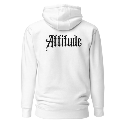 Sweat à Capuche blanc attitude dos