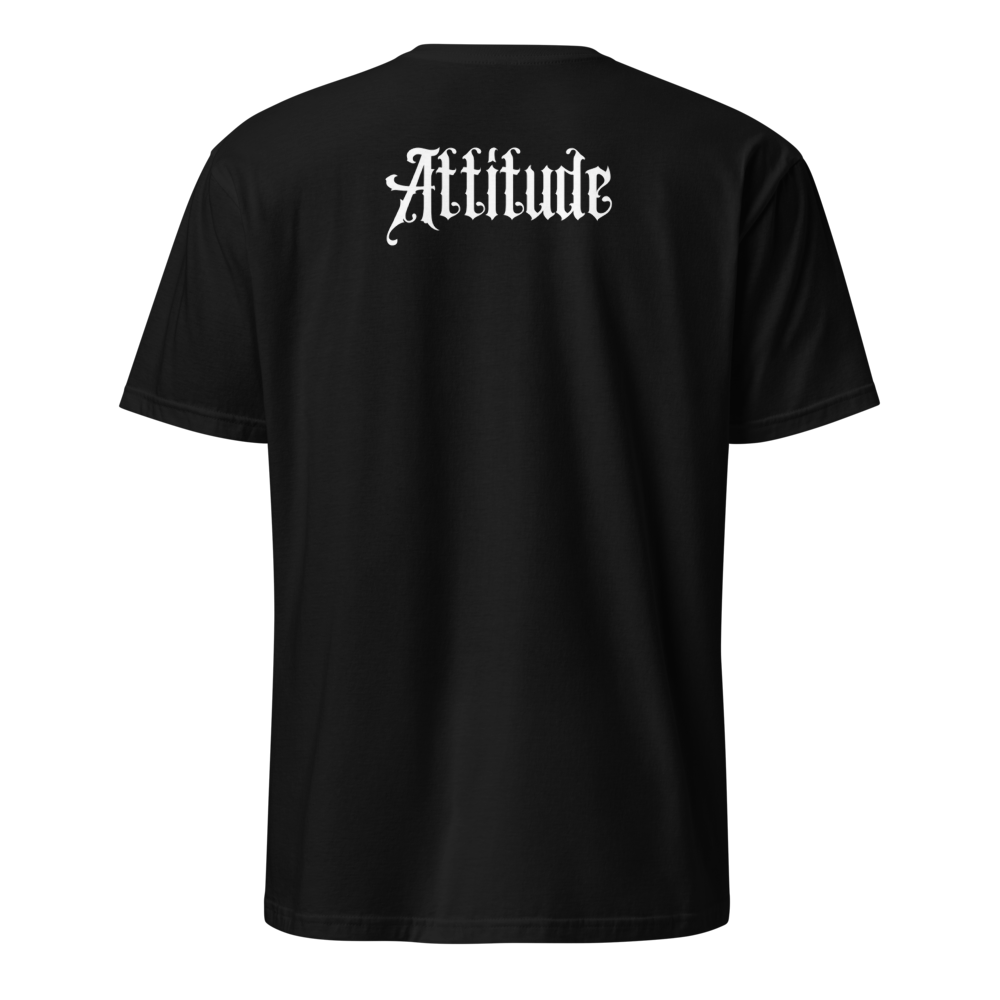 T-shirt noir attitude dos