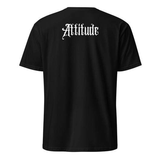 T-shirt noir attitude dos