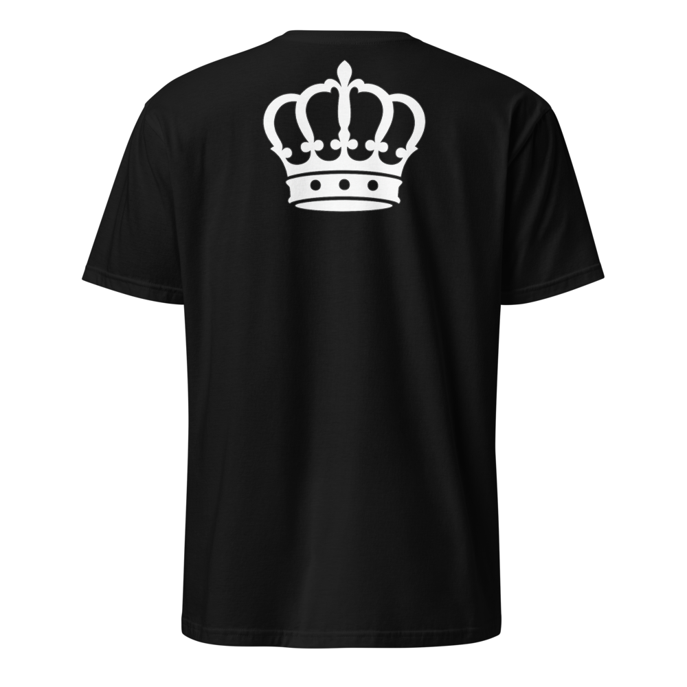 T-shirt noir couronne dos