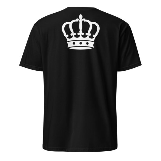 T-shirt noir couronne dos