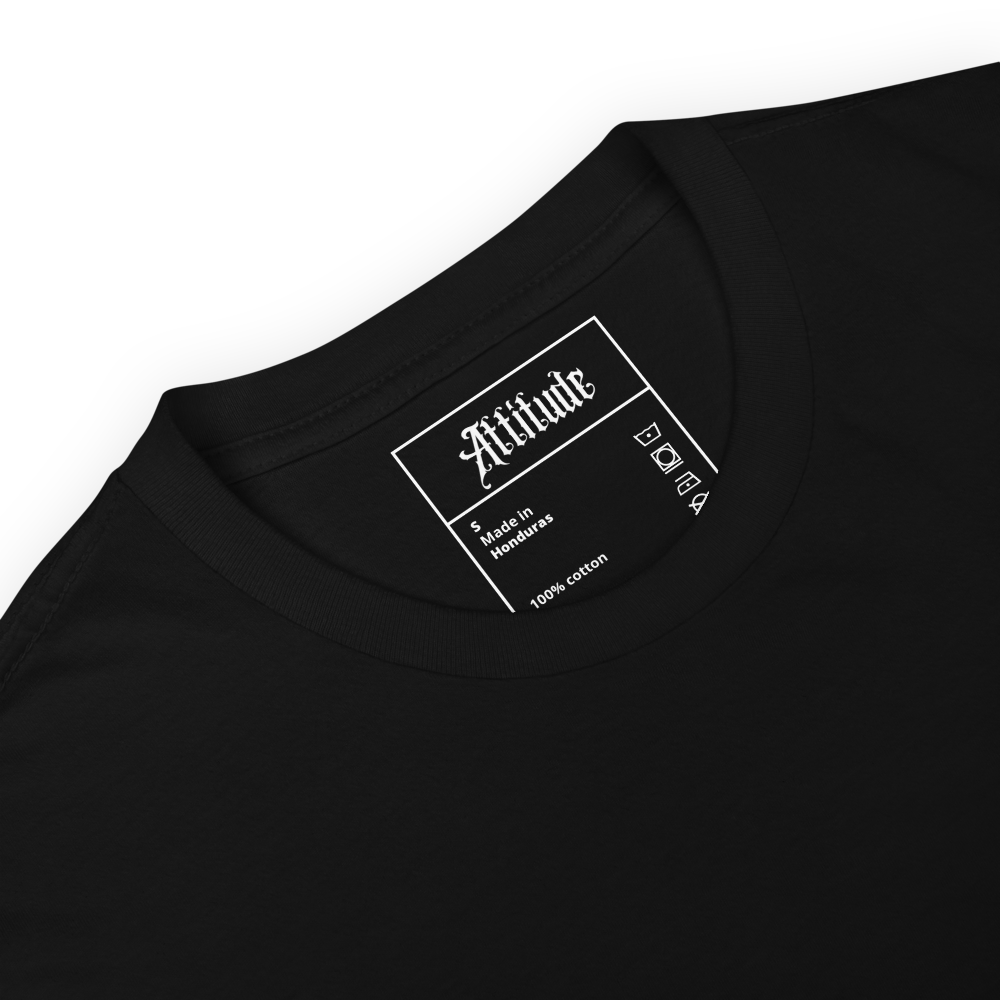 T-shirt noir couronne dos