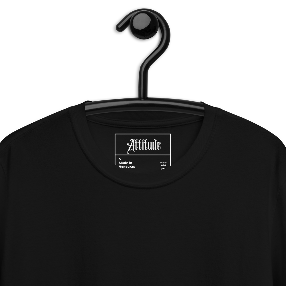 T-shirt noir attitude dos
