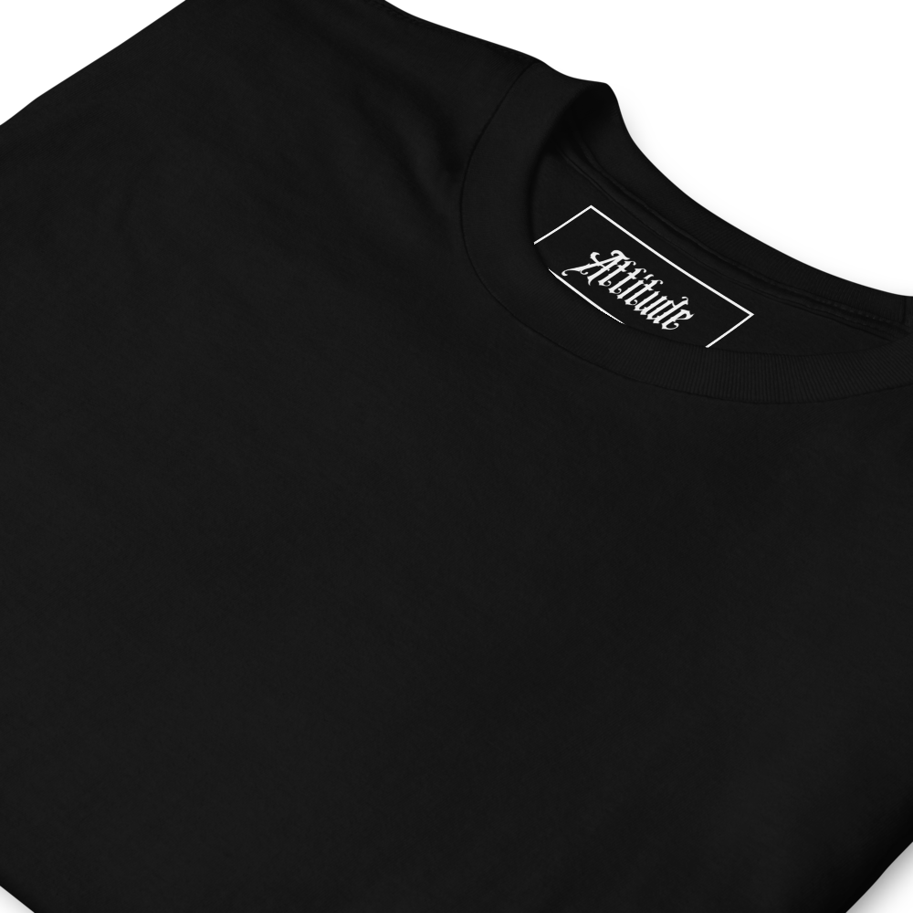 T-shirt noir attitude dos