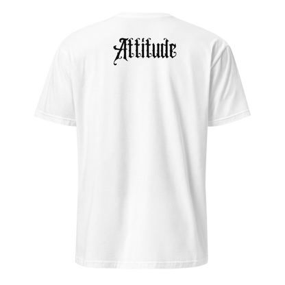 T-shirt blanc basic attitude dos