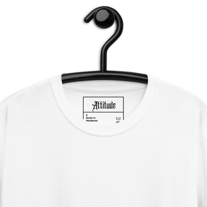 T-shirt blanc basic attitude dos