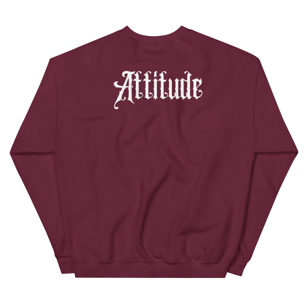 Pull bordeaux attitude dos