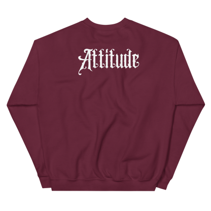 Pull bordeaux attitude dos