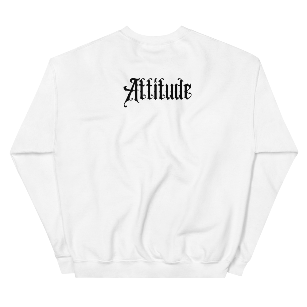 Pull attitude blanc dos