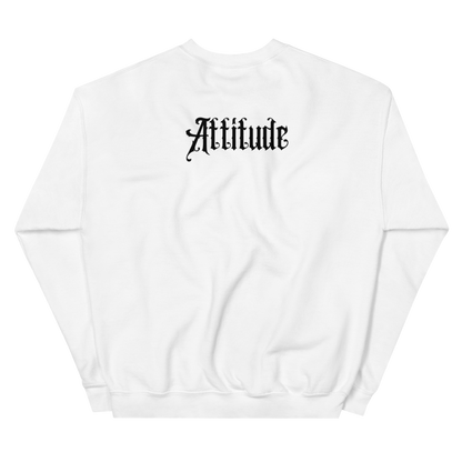 Pull attitude blanc dos