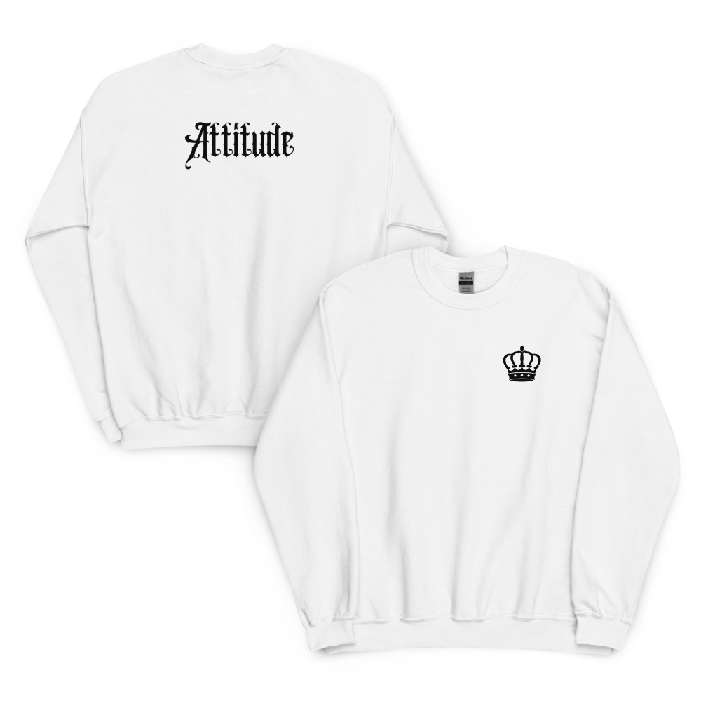 Pull attitude blanc dos
