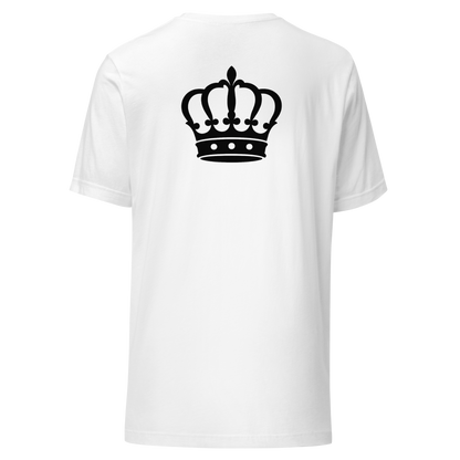 T-shirt blanc couronne dos