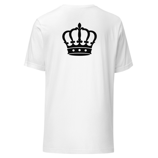 T-shirt blanc couronne dos
