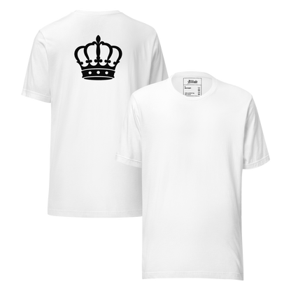 T-shirt blanc couronne dos